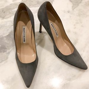 Manolo Blahnik suede pumps